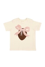 Sweet Wink- Coquette Football Patch S/S Natural TShirt