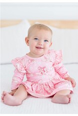 Mila & Rose Mila & Rose- Howdy 3/4 Sleeve Flutter Twirl Bodysuit
