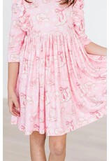 Mila & Rose Mila & Rose- Howdy 3/4 Sleeve Ruffle Twirl Dress