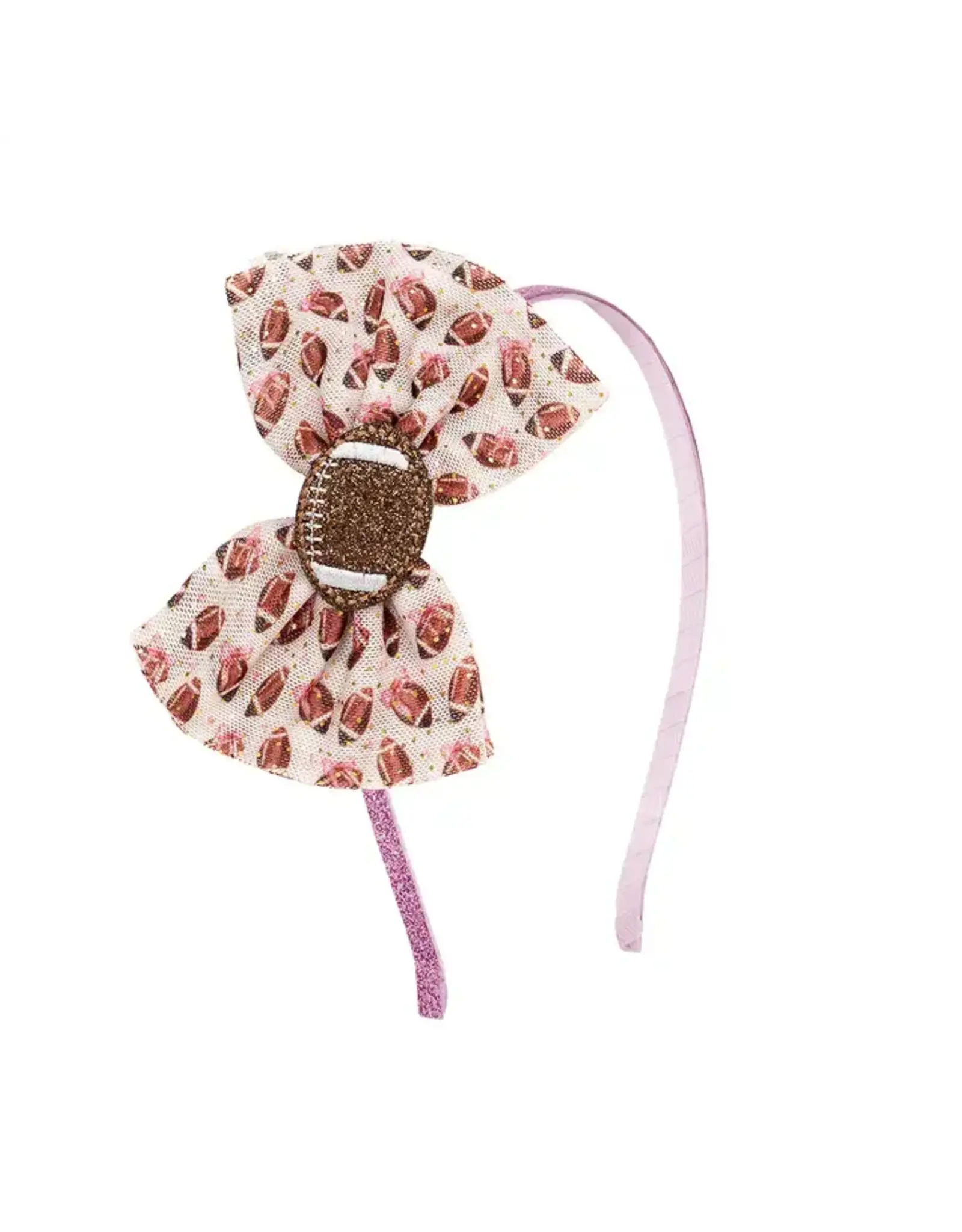 Sweet Wink- Football Cutie Tulle Bow Headband