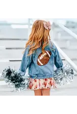 Sweet Wink- Football Cutie Tulle Bow Clip