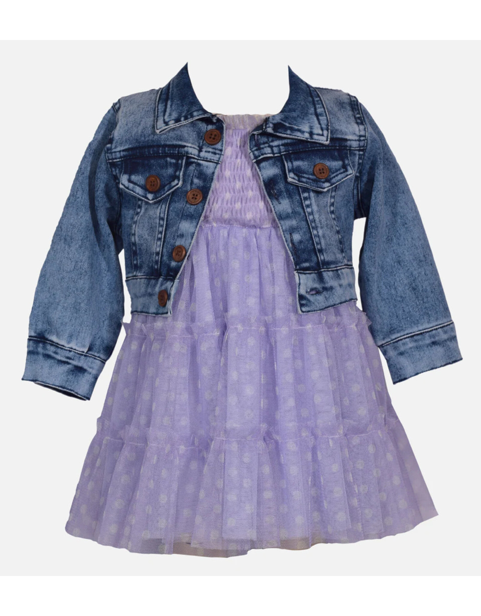 Bonnie  Jean Bonnie Jean- Josie Smocked Dress with Jacket