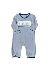 Three Sisters Three Sisters- Mallard Duck Smocked Romper