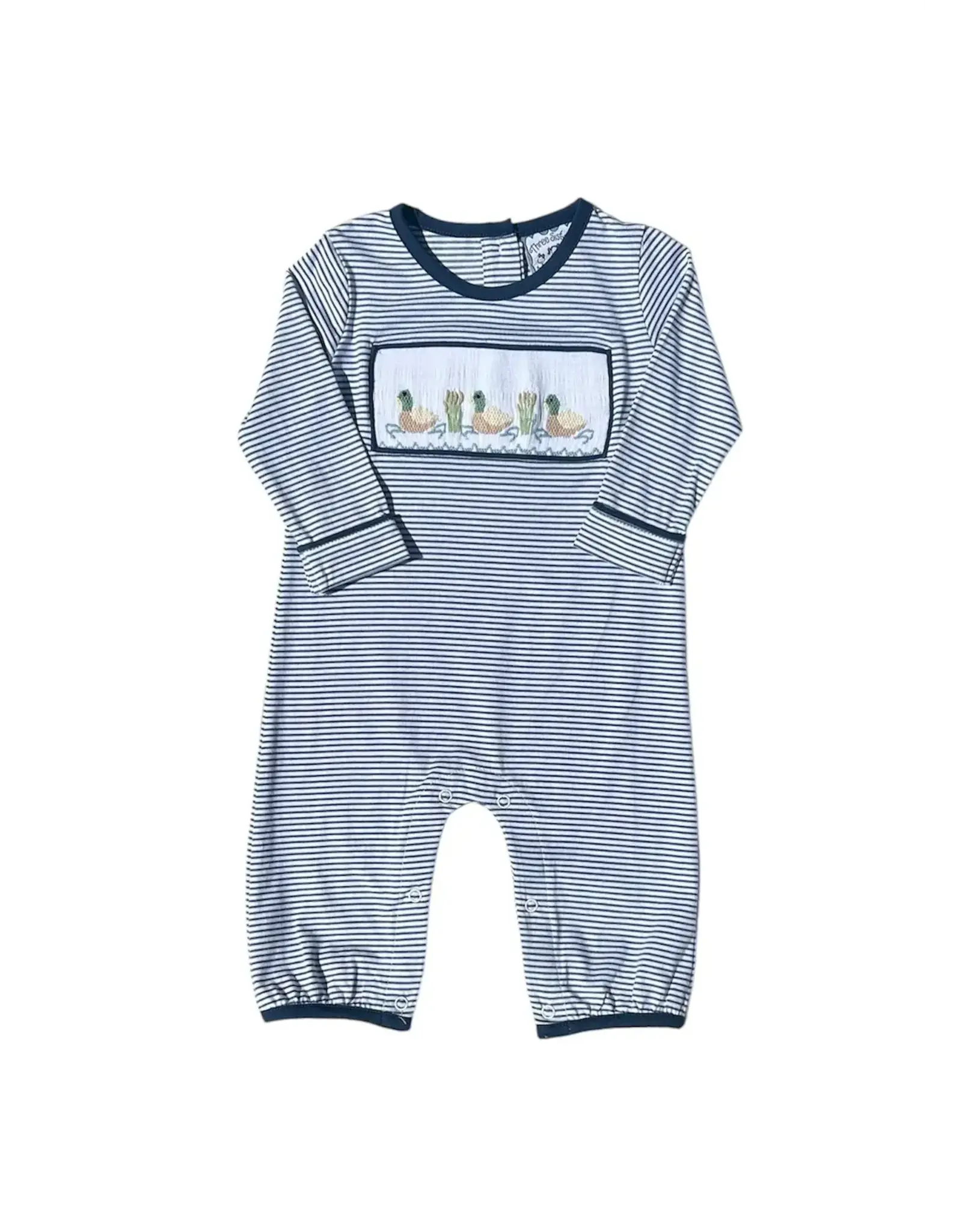 Three Sisters Three Sisters- Mallard Duck Smocked Romper