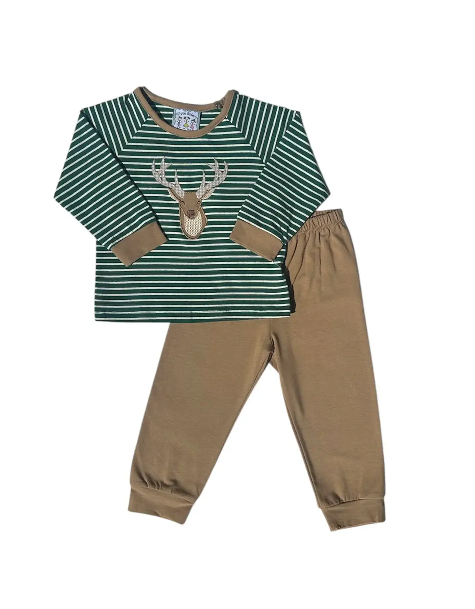 Three Sisters Three Sisters- Deer Applique Jogger Set
