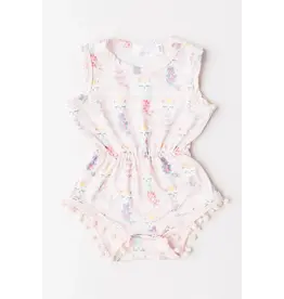 Mila & Rose Mila & Rose- Purr-maid Pom Pom Romper