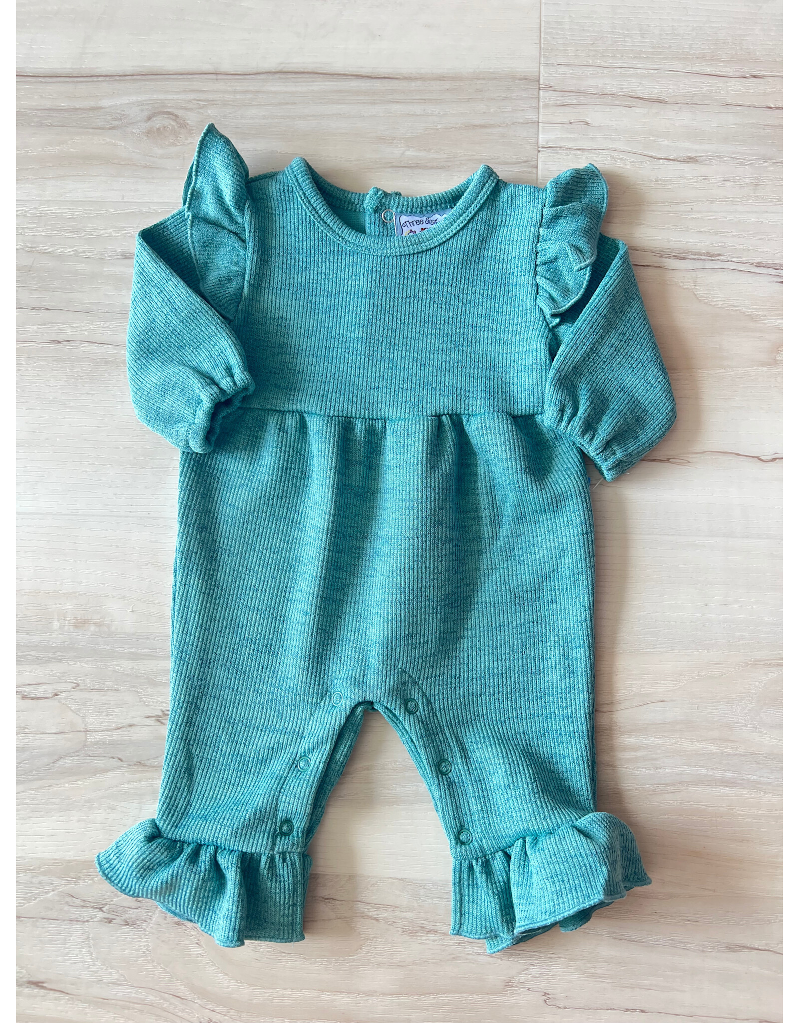 Three Sisters Three Sisters- Scottie Romper Teal