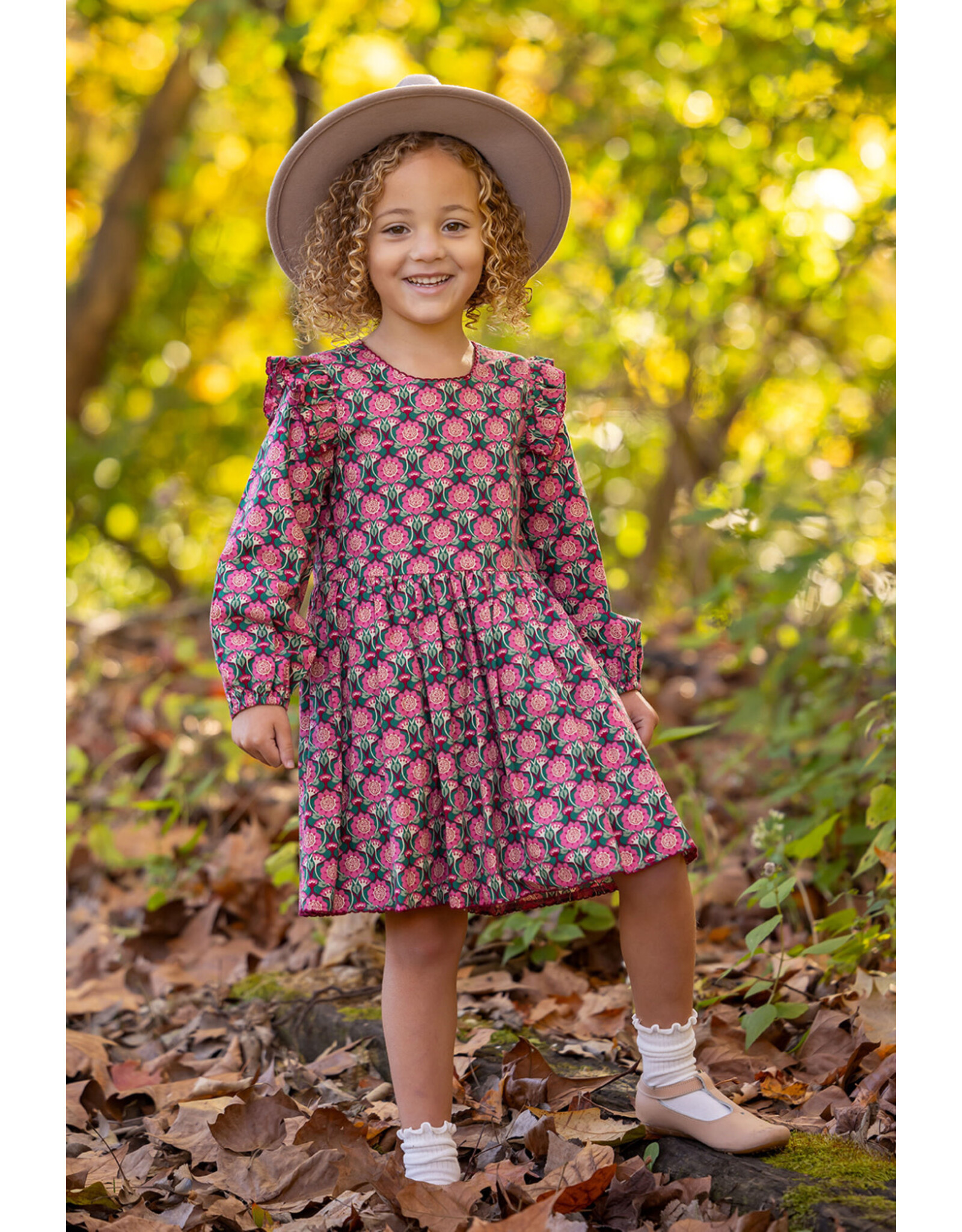 Mabel & Honey Mabel & Honey- Perfect in Pink Floral Dress