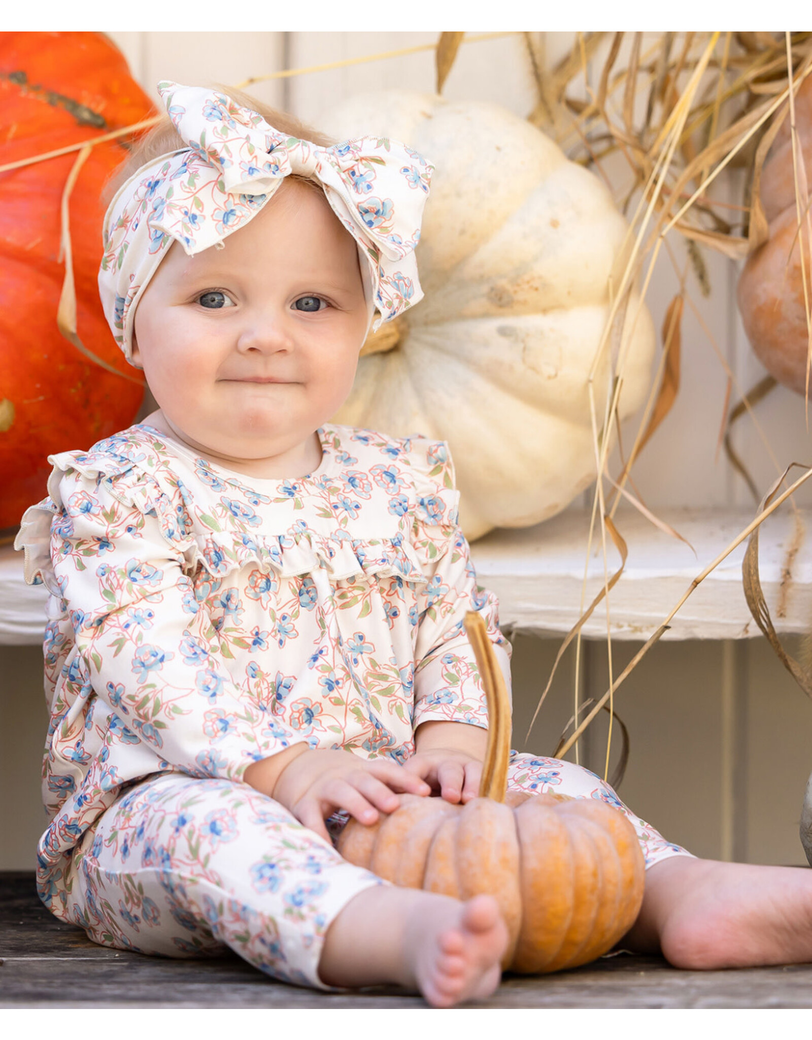 Mabel & Honey Mabel & Honey- Blue Sadie Romper