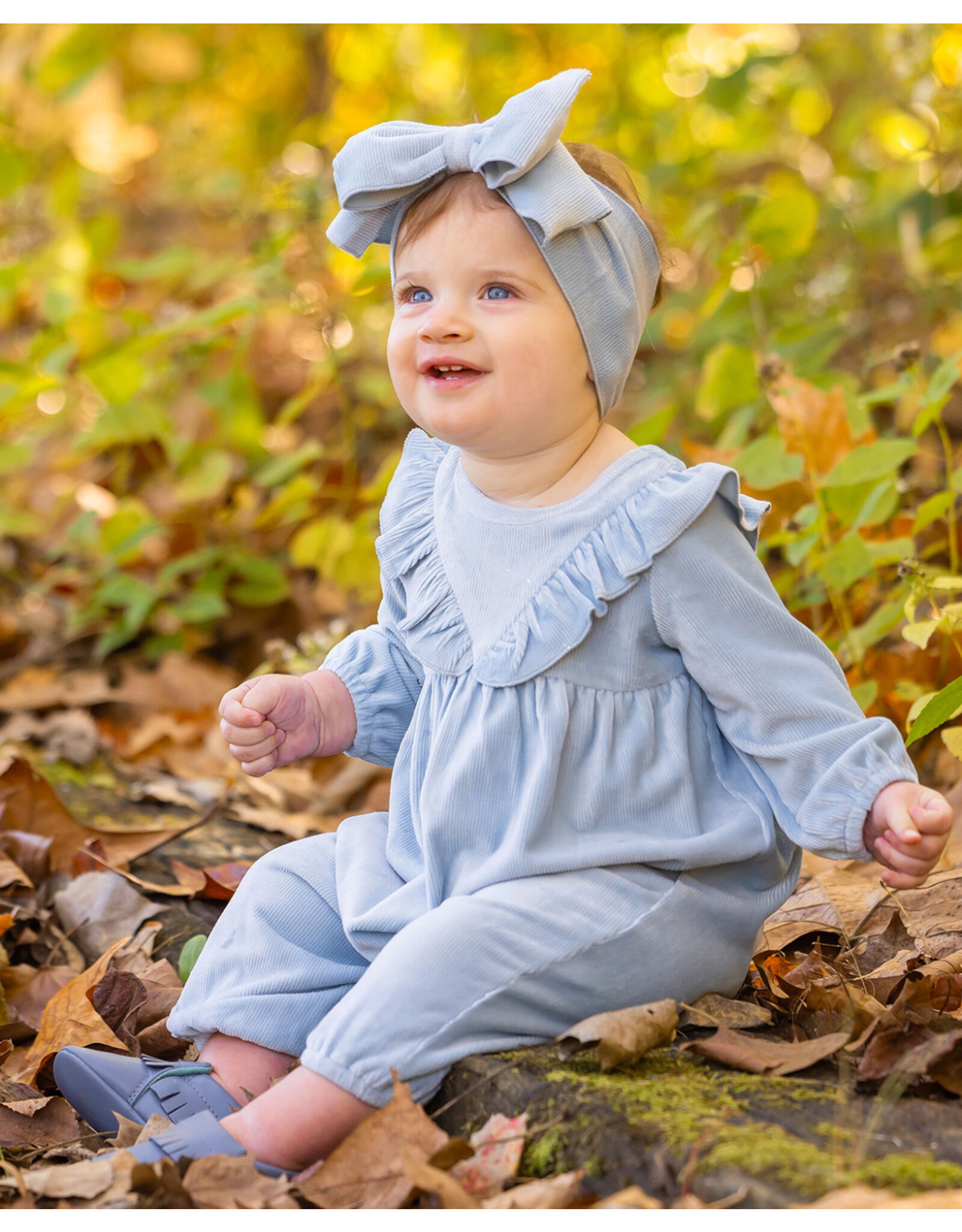 Mabel & Honey Mabel & Honey- Blue Blair Romper