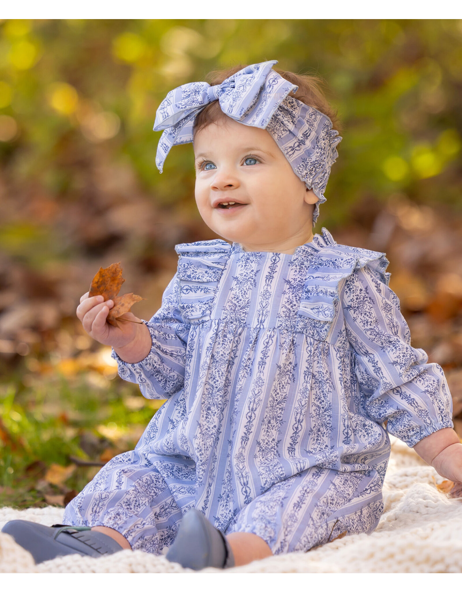 Mabel & Honey Mabel & Honey- Georgina Blue Romper