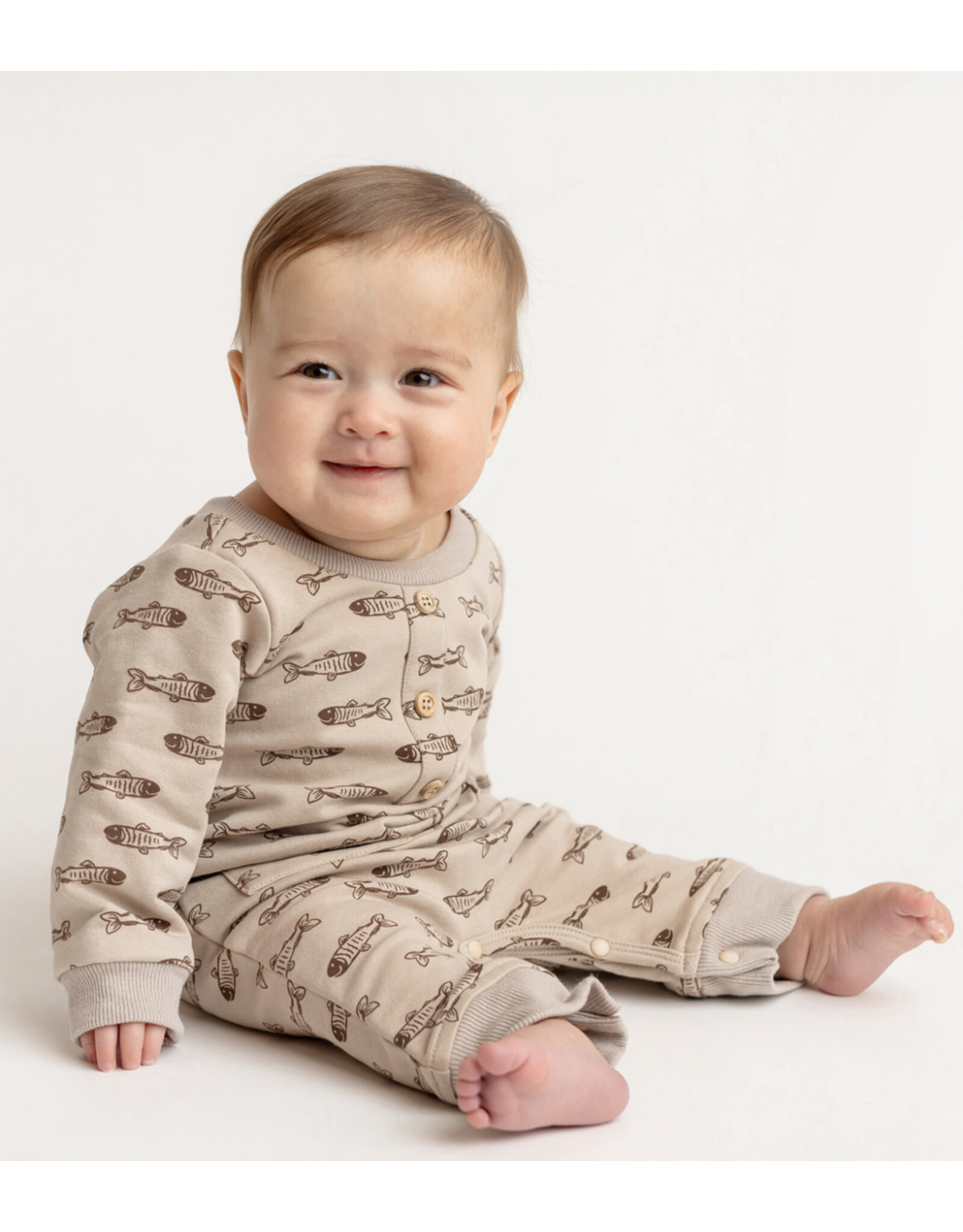 Beckett Bear Beckett & Bear- Isaiah Fish Romper