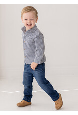 Beckett Bear Beckett & Bear- Liam Blue L/S Button Down Shirt