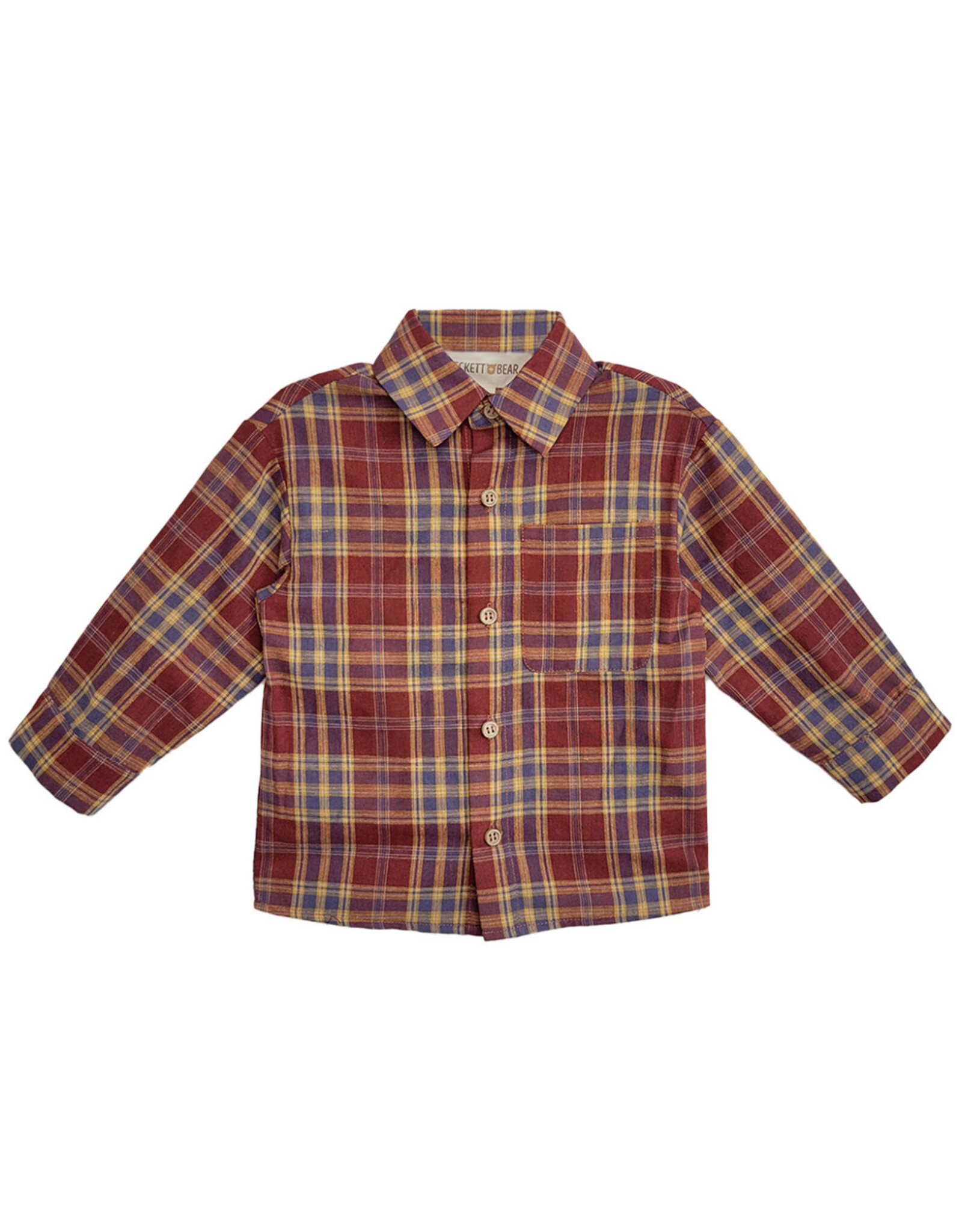 Beckett Bear Beckett & Bear-  Noah Red L/S Button Down Shirt