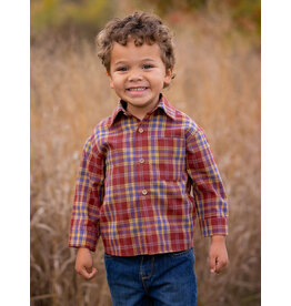 Beckett Bear Beckett & Bear-  Noah Red L/S Button Down Shirt