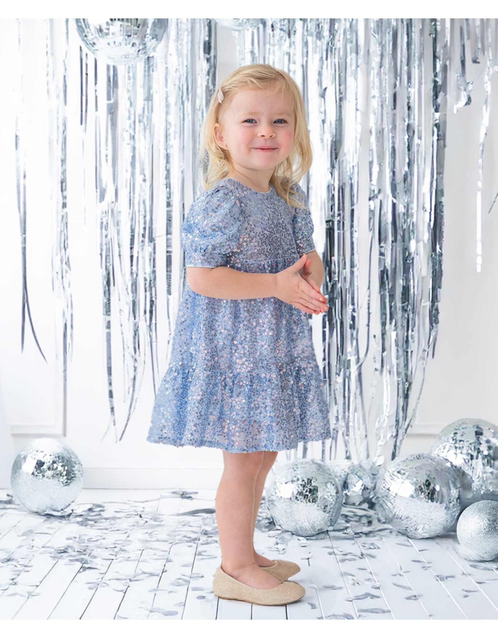Isobella & Chloe Isobella & Chloe- Starry Sparkle Blue Dress