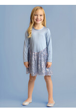 Isobella & Chloe Isobella & Chloe- Blue Sparkle Starry Dress