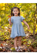 Mabel & Honey Mabel & Honey- Eva Blue S/S Dress