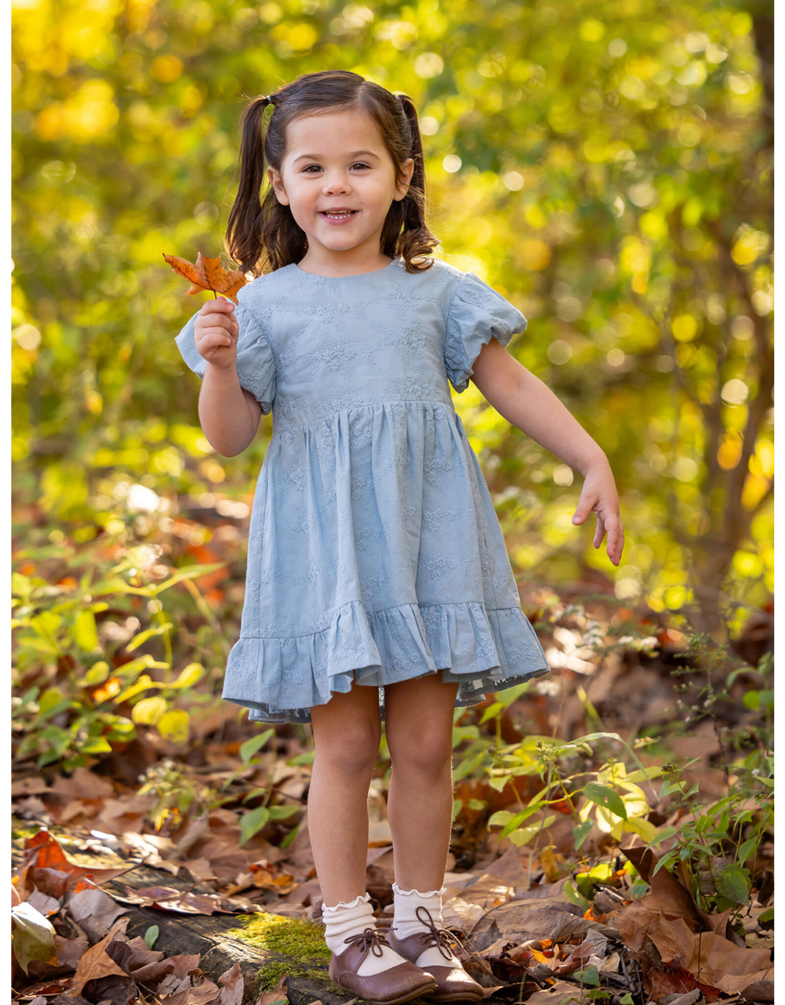 Mabel & Honey Mabel & Honey- Eva Blue S/S Dress