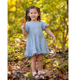 Mabel & Honey Mabel & Honey- Eva Blue S/S Dress