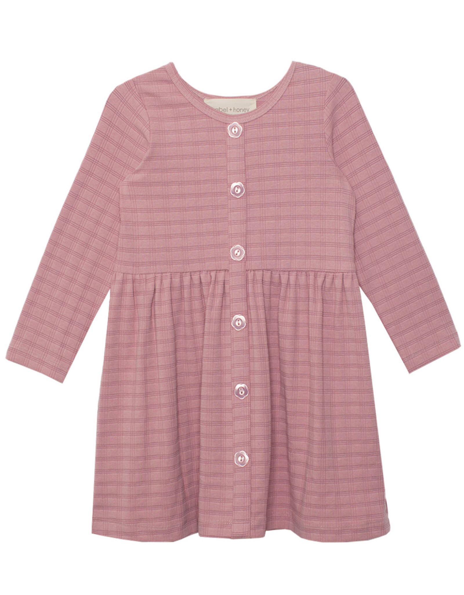 Mabel & Honey Mabel & Honey- Solid Purple Liliana Dress