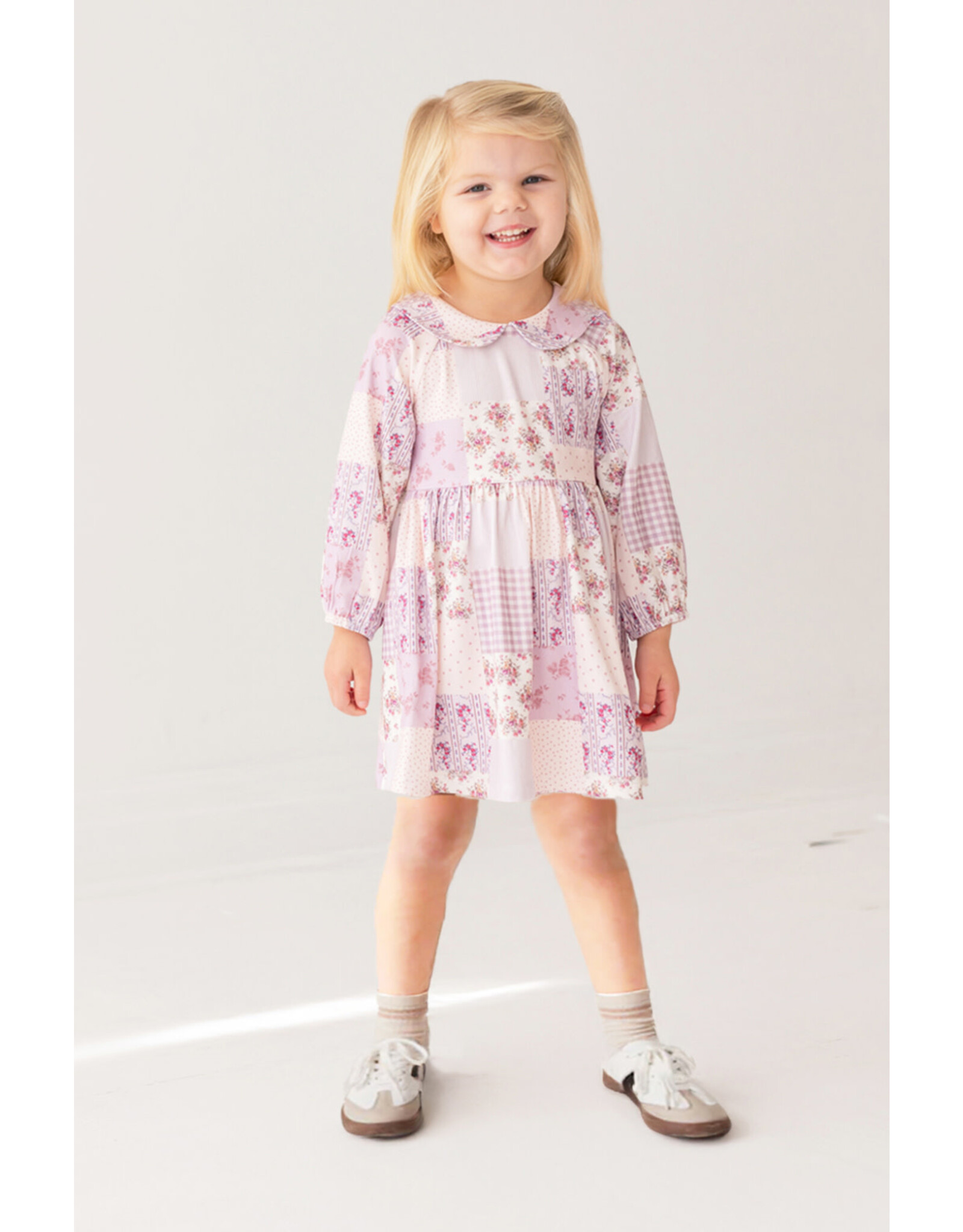 Mabel & Honey Mabel & Honey- Purple Liliana Dress
