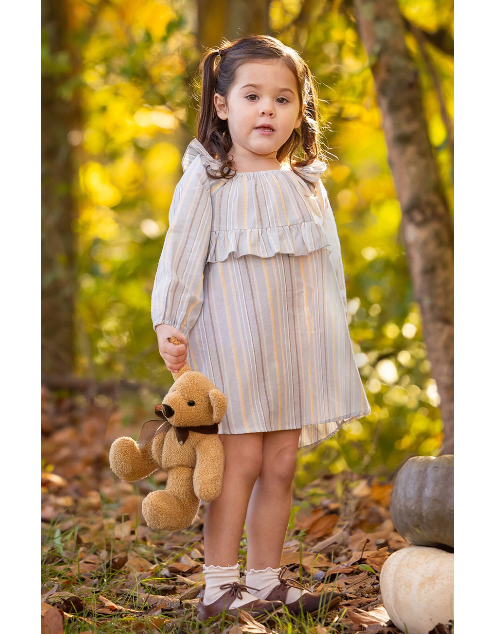 Mabel & Honey Mabel & Honey- Brooklyn Blue & Yellow Dress
