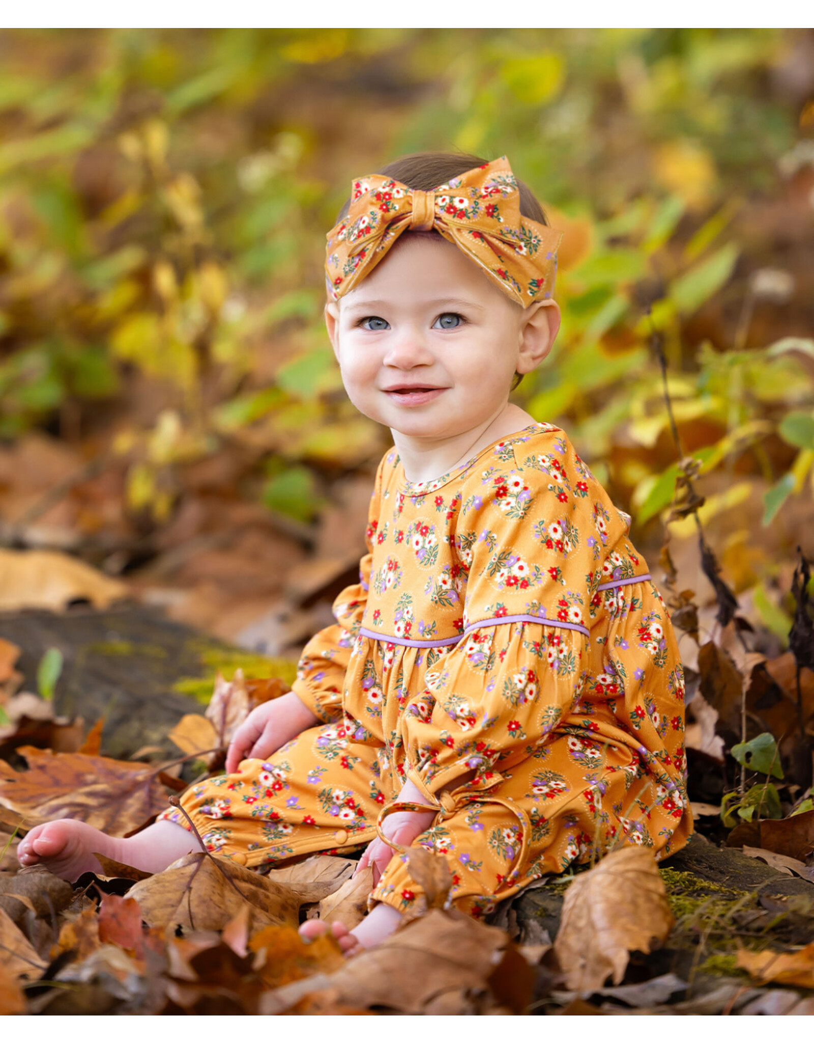 Mabel & Honey Mabel & Honey- Olivia Yellow Romper