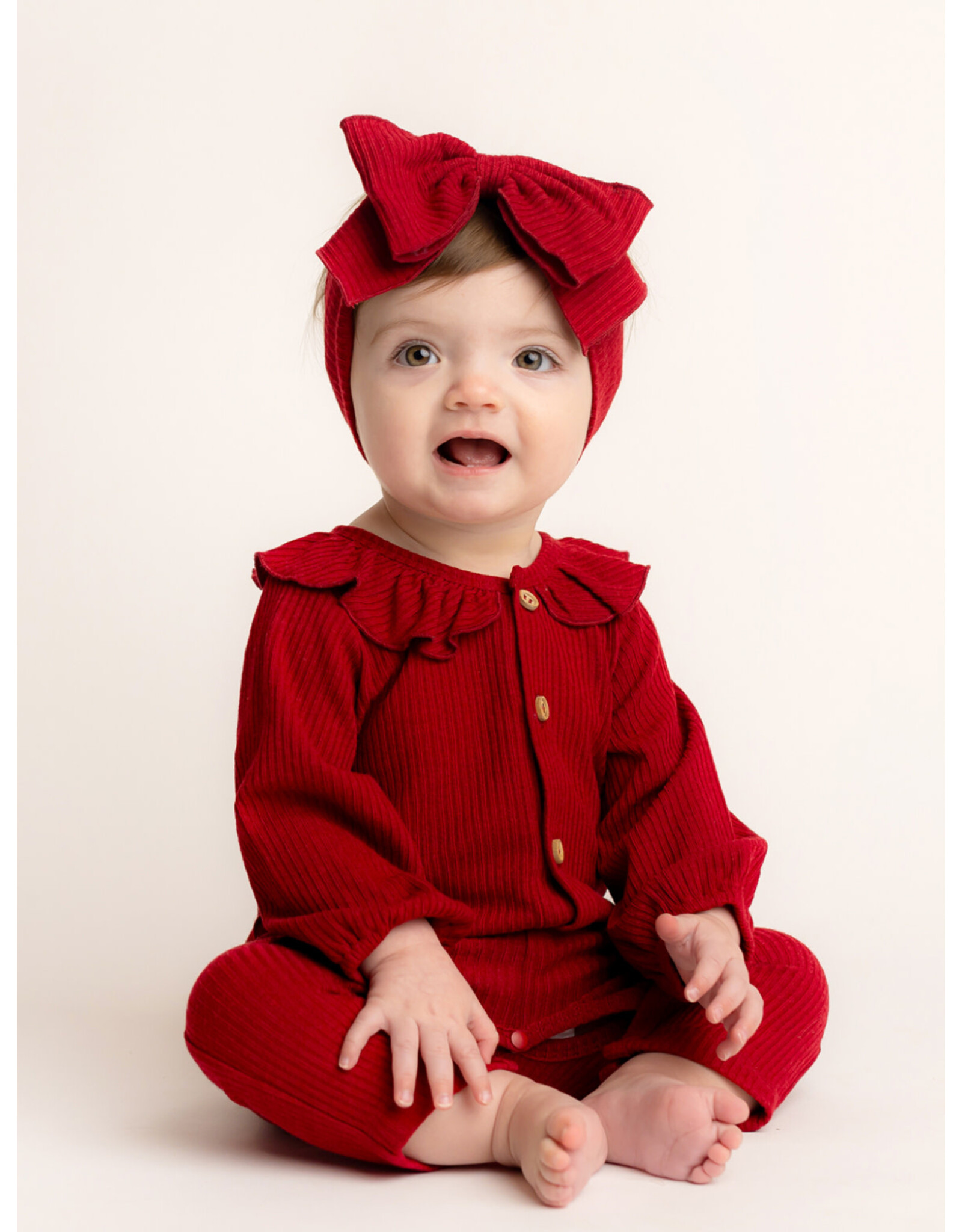Mabel & Honey Mabel & Honey- Rosie Red Romper