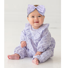 Mabel & Honey Mabel & Honey- Purple Lana Romper