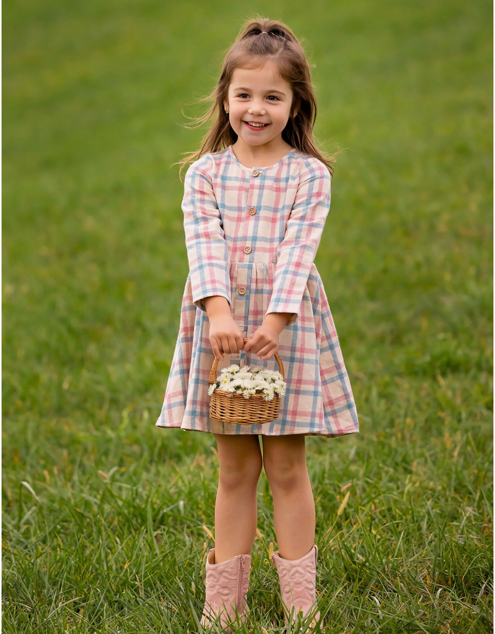 Mabel & Honey Mabel & Honey- Phoebe Pink Dress