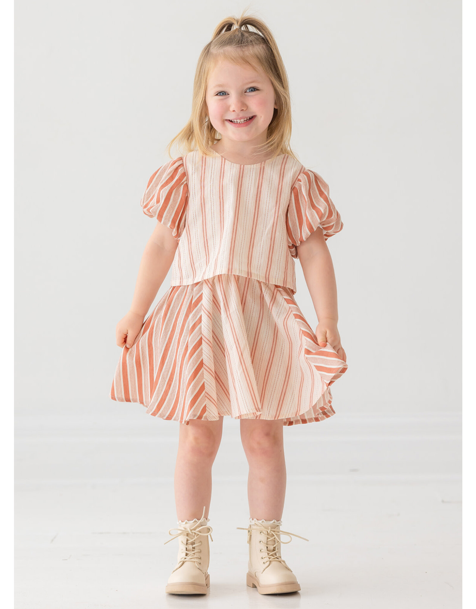 Mabel & Honey Mabel & Honey- Peppermint Blush Dress