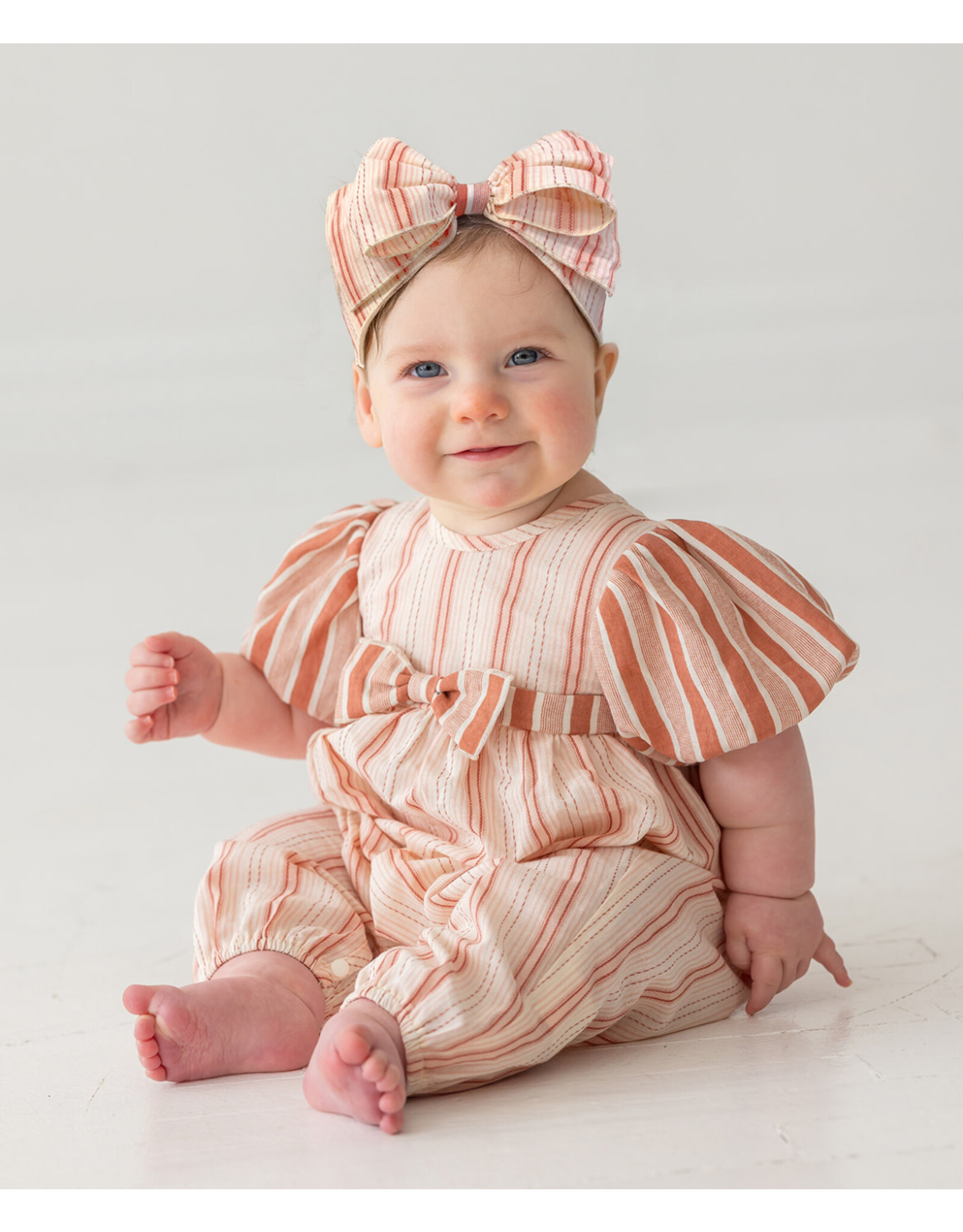 Mabel & Honey Mabel & Honey- Peppermint Blush Romper