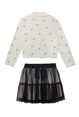 Mabel & Honey Mabel & Honey- Ivory Bow Chic 2 PC Set