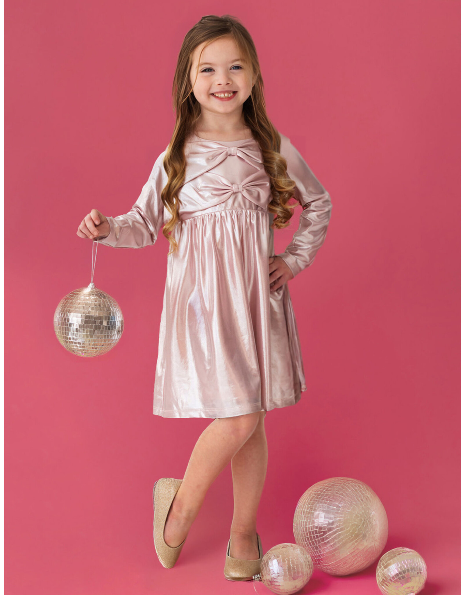 Isobella & Chloe Isobella & Chloe - Pink Stardust L/S Dress