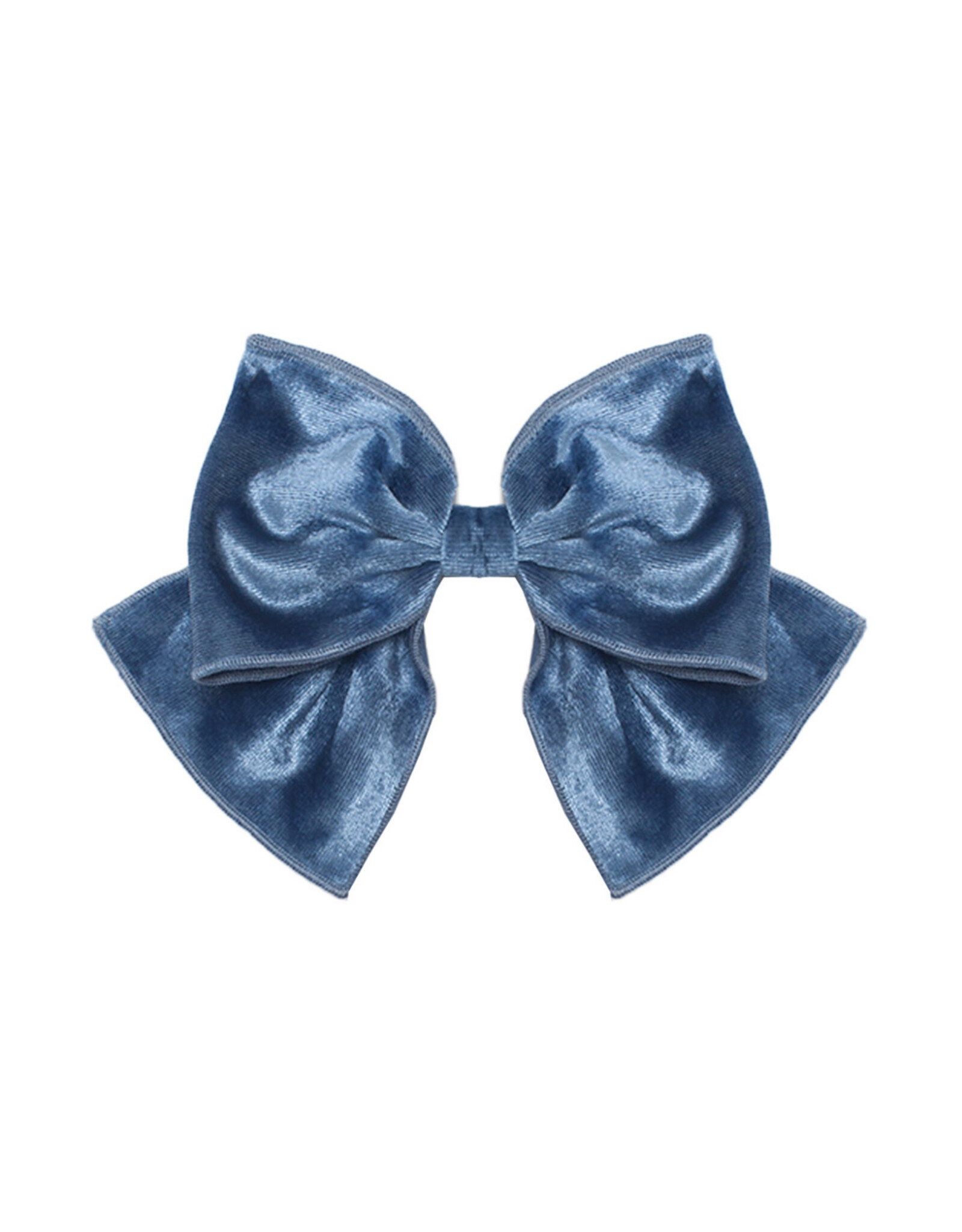 Isobella & Chloe Isobella & Chloe- Blue Velour Starry Hair Clip