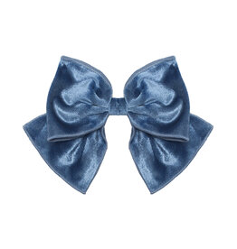 Isobella & Chloe Isobella & Chloe- Blue Velour Starry Hair Clip