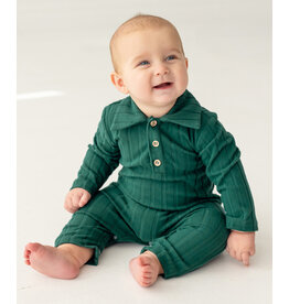 Beckett Bear Beckett & Bear - Owen Green Romper