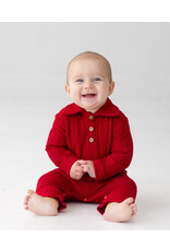 Beckett Bear Beckett & Bear - Charlie Red Romper