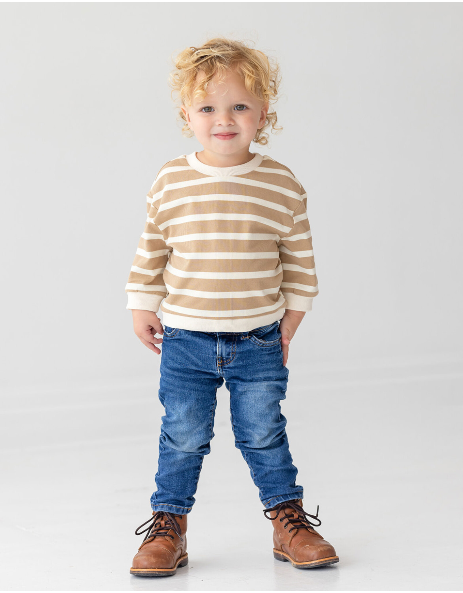 Beckett Bear Beckett & Bear - Mason Brown Stripe Top