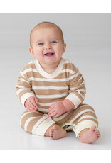 Beckett Bear Beckett & Bear - Mason Brown Stripe Romper