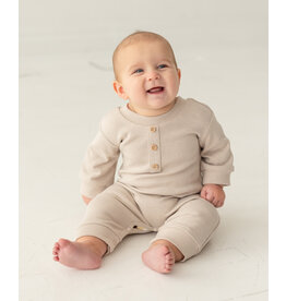 Beckett Bear Beckett & Bear - Isaac Ivory Romper