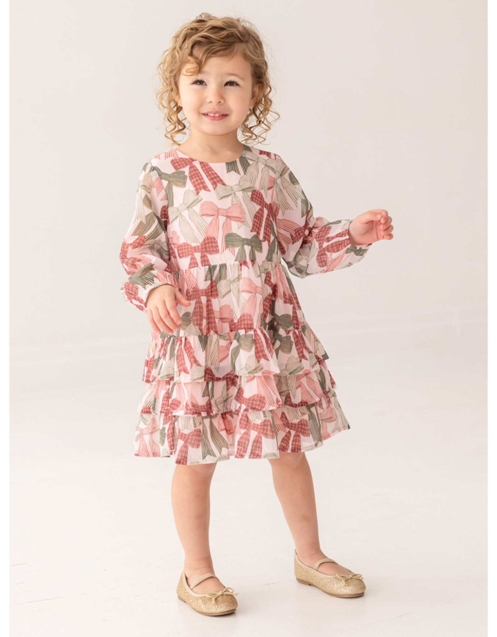 Mabel & Honey Mabel & Honey- Bow-tiful Red Dress