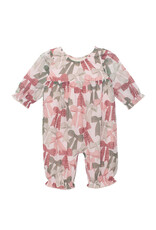 Mabel & Honey Mabel & Honey- Bow-tiful Red Romper