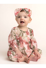 Mabel & Honey Mabel & Honey- Bow-tiful Red Romper