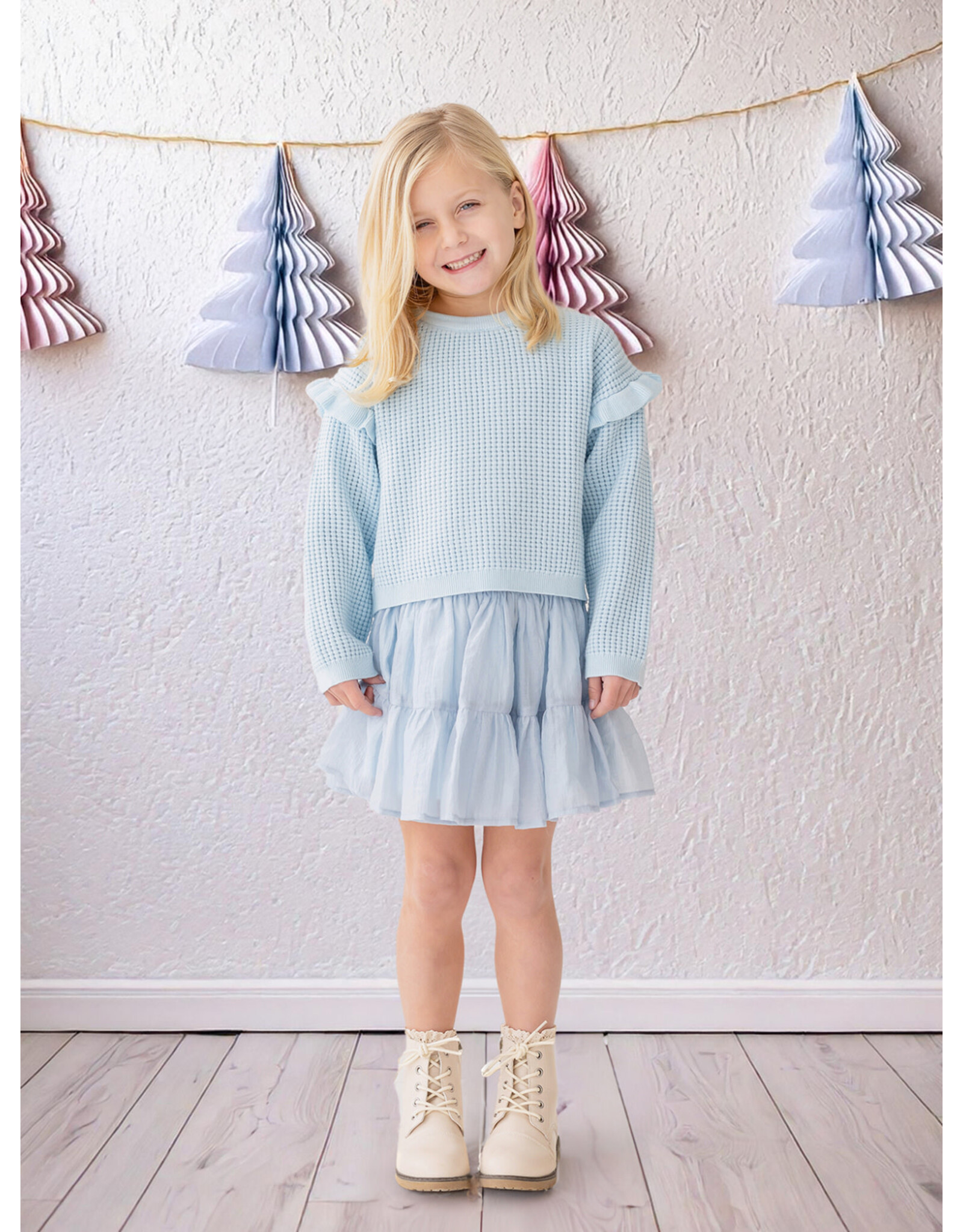 Isobella & Chloe Isobella & Chloe - Tutu in the Clouds Blue 2 PC Set