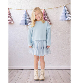 Isobella & Chloe Isobella & Chloe - Tutu in the Clouds Blue 2 PC Set