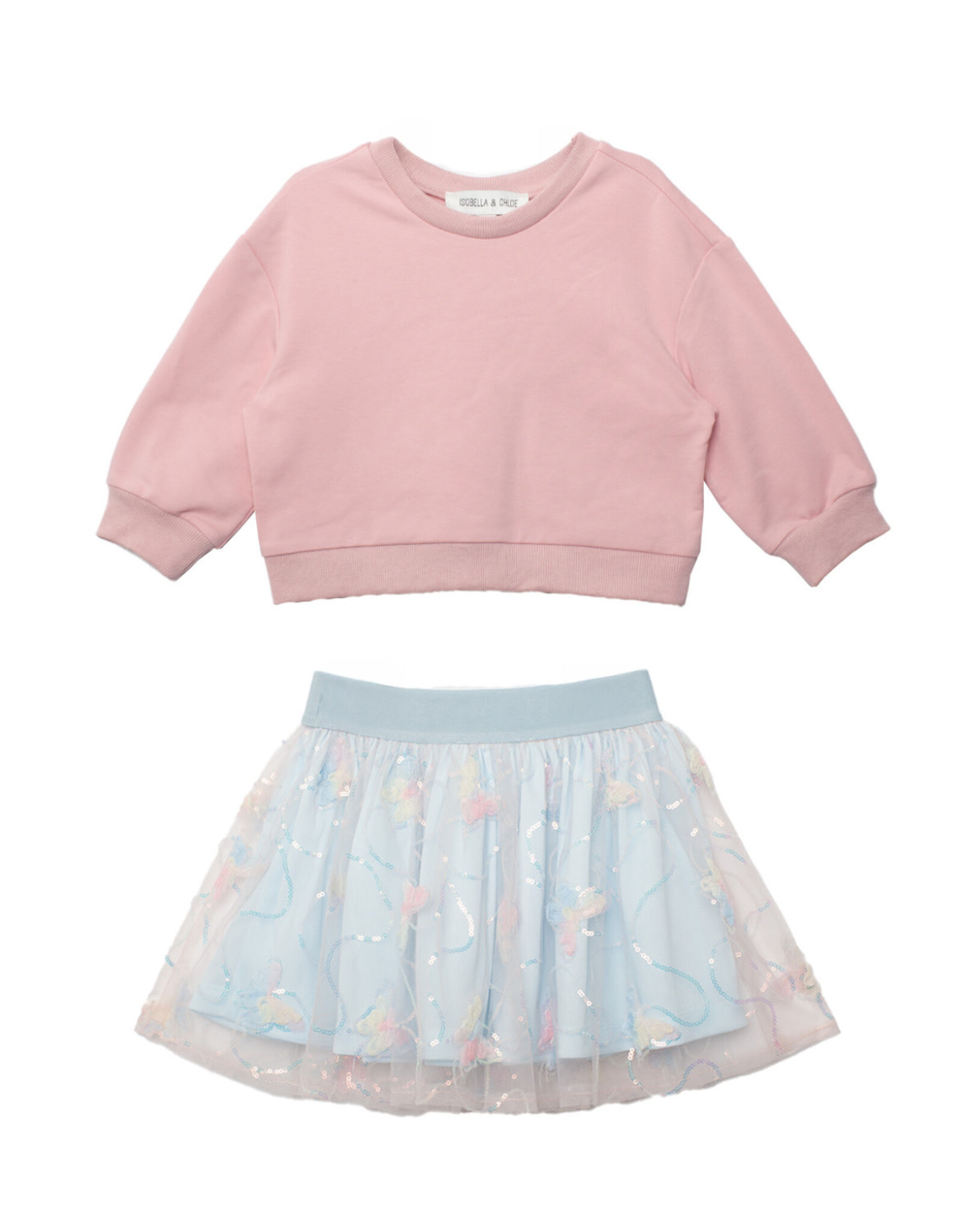 Isobella & Chloe Isobella & Chloe - Chasing Butterflies Pink 2 PC Set