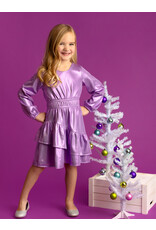 Isobella & Chloe Isobella & Chloe - Purple Glitterball Dress