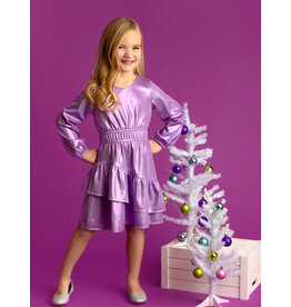 Isobella & Chloe Isobella & Chloe - Purple Glitterball Dress